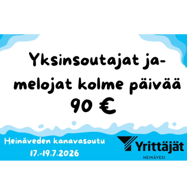 Yksinsoutajat ja melojat kolme päivää