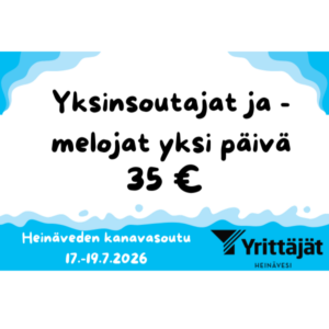 Yksinsoutajat ja melojat yksi päivä