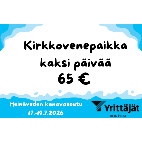Kirkkovenepaikka 2pv