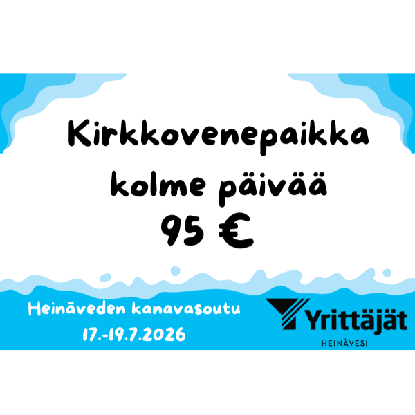 Kirkkovenepaikka 3pv