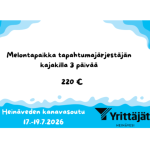 Melontapaikka järjestäjän kajakissa